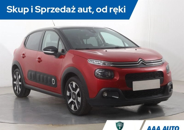 Citroen C3 cena 53000 przebieg: 76009, rok produkcji 2019 z Nowogród Bobrzański małe 172